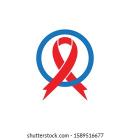 aids logo template vector illustration