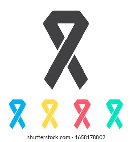 Ayuda el conjunto de iconos multicolor. Glifo simple, vector plano de iconos médicos para ui y ux, sitio web o aplicación móvil