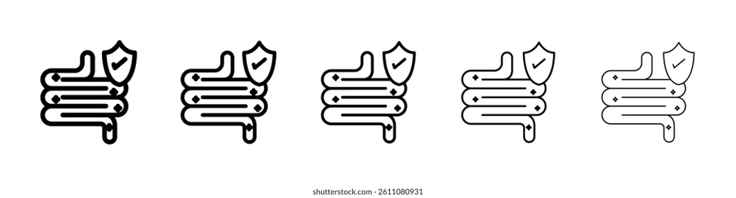 Aids nutrient absorption icon Symbol mark in Outline style