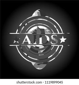 AIDS on grey camo pattern