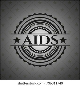 AIDS realistic dark emblem