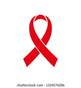 aids ribbon icon symbol vector. on white background