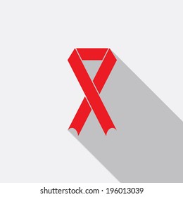 AIDS ribbon icon - Vector