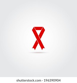 AIDS ribbon icon - Vector