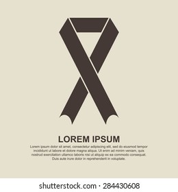 AIDS ribbon icon - Vector
