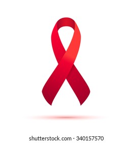 AIDS ribbon icon. World AIDS Day 3 December