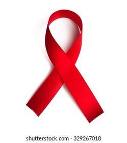 AIDS ribbon on white background. vector illustration