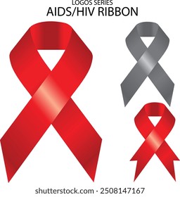 AIDS ribbon red and black