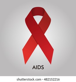 Aids Ribbon Vector Design 10 Eps Illustration
