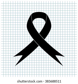 AIDS ribbon vector icon