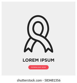 Aids ribbon vector icon