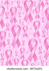 Aids ribbons on pink background. vector illustration.