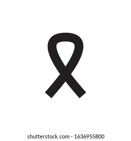 Aids Sign Icon Black Vector