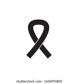 Aids Sign Icon Black Vector