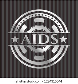 AIDS silver emblem or badge