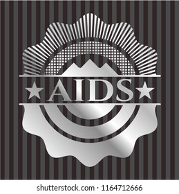 AIDS silvery badge