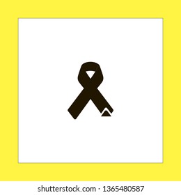 aids vector icon. flat design