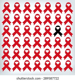 aids vector ribbon red people girl boy