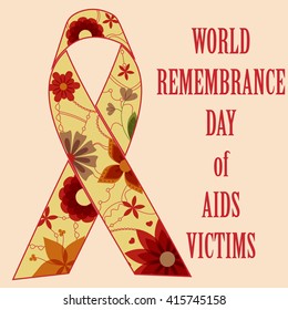 AIDS victims background retro