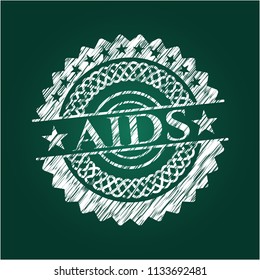 AIDS written on a chalkboard