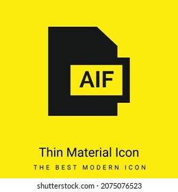 Aif minimal bright yellow material icon