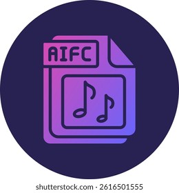 AIFC Glyph Circle Gradient Icon