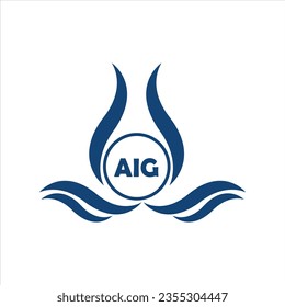 AIG letter logo design with white background in illustrator, AIG Monogram logo design for entrepreneur and business.
