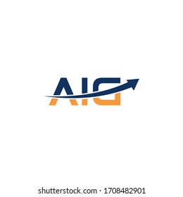 diseño original del logotipo en monograma de la letra aia