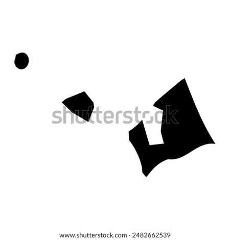 Aiga i le Tai district map, administrative division of Samoa. Vector illustration.