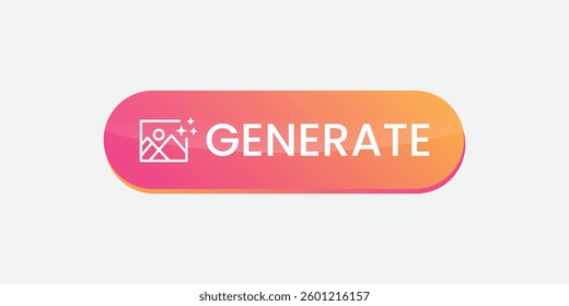 AI-Generated Buttons Collection, Smart UI UX Design Elements Artificial Intelligence Processing Icons, Web Interface Components, Futuristic Technology Symbols, Digital Automation Buttons