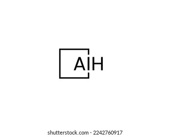 AIH Letter Initial Logo Design Vector Illustration
