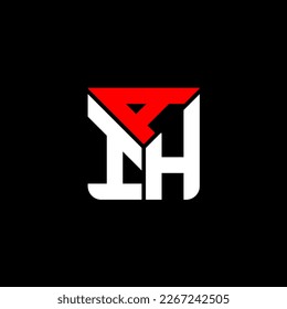 Logo de la carta AIH diseño creativo con gráfico vectorial, AIH simple y moderno logo.