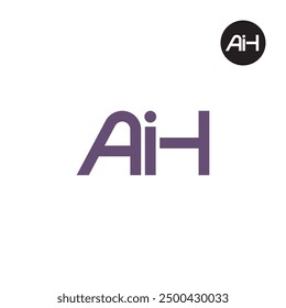 AIH Logo Letter Monogram Design