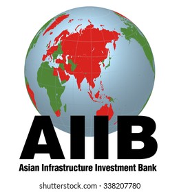 AIIB(Asian Infrastructure Investment Bank), image illustration