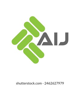 Diseño de Vector de logotipo de letra AIJ, logotipo simple y moderno AIJ. Diseño de alfabeto de lujo AIJ