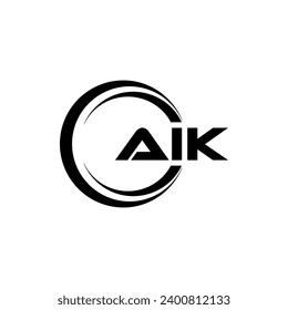 AIK Letter Logo Design, Inspiration for a Unique Identity. Modern Elegance and Creative Design. Watermark Your Success with the Striking this Logo.
