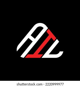Logo de la carta AIL diseño creativo con gráfico vectorial, AIL sencillo y moderno logo en forma triangular.