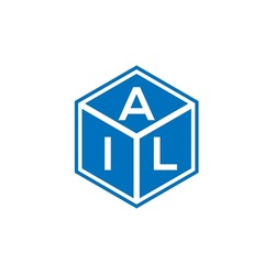 AIL Letter Logo Design On Black Background. AIL Creative Initials Letter Logo Concept. AIL Letter Design.
