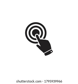 Aim business goal icon black vector illustration