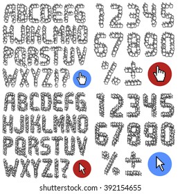 Aim and Click font