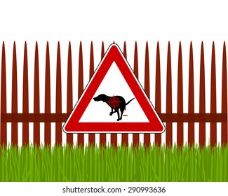 Aim at dogs crapping