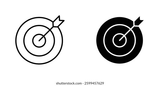 Aim flat simple vector icons illustration set.