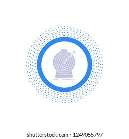 Aim, focus, goal, target, targeting Glyph Icon. Vector isolated illustration