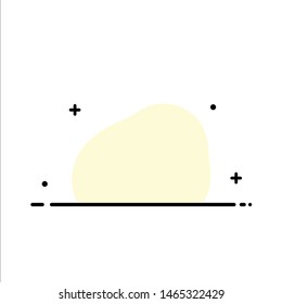 Aim, focus, goal, target, targeting Flat Color Icon Vector. Vector Icon Template background