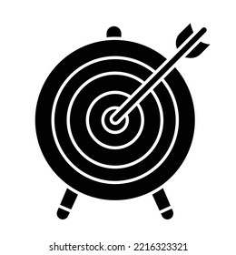 Aim Glyph Vector Icon which can easily modified 

