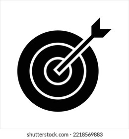 Aim goal vector icon symbol design
