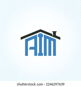 AiM AM Hexagone Logo Template In Modern Creative Minimal Style Vector Design