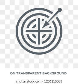 Aim icon. Aim design concept from  collection. Simple element vector illustration on transparent background.