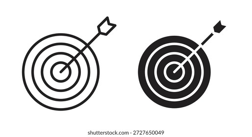 Aim icon in doodle and stroke style.