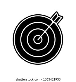 aim icon. Element of finance and chart for mobile concept and web apps icon. Glyph, flat icon for website design and development, app development